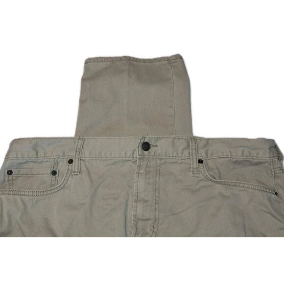Old Navy Mens BEIGE Straight Built In Tough Jeans 38x32 - Picture 2 of 6